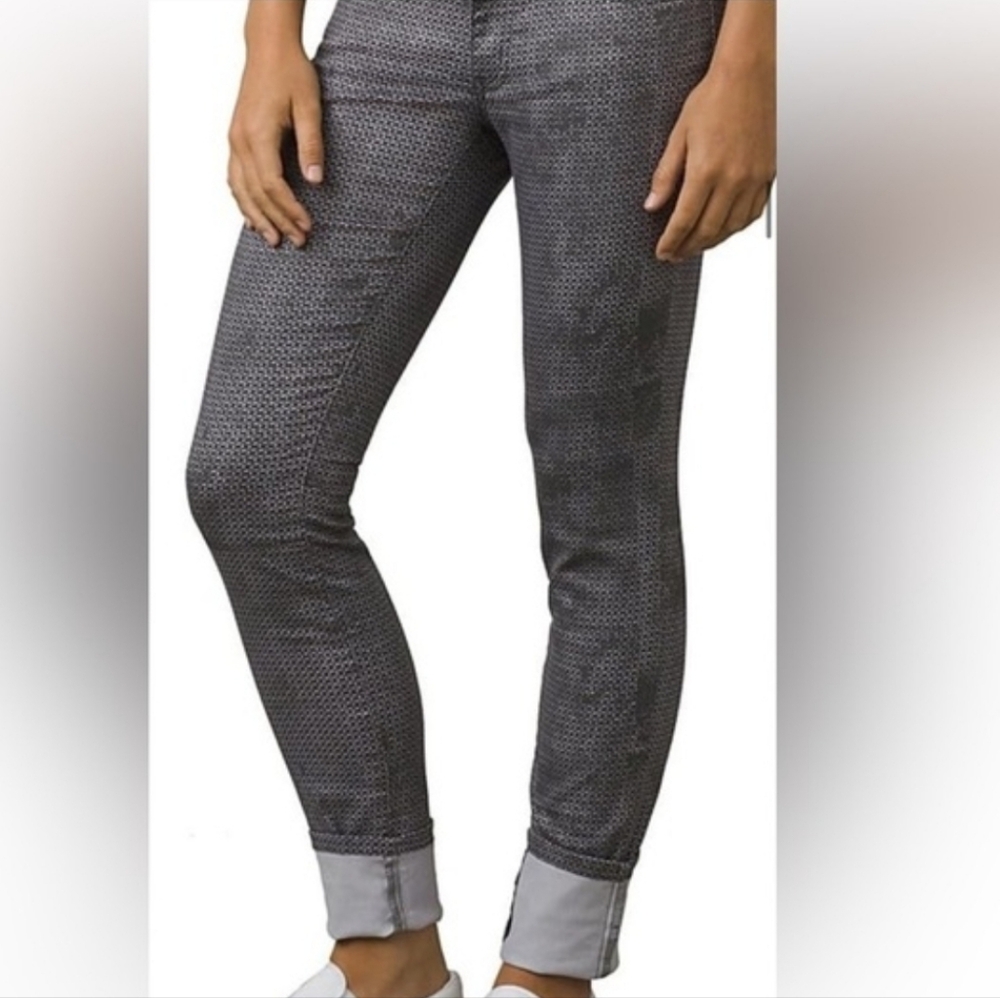 Prana Moon Rock Petal Jeans Herringbone Size 2 26